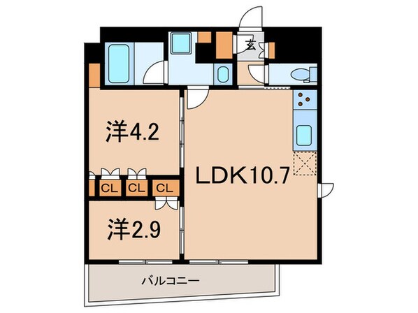 ルフォンプログレ品川大井の物件間取画像